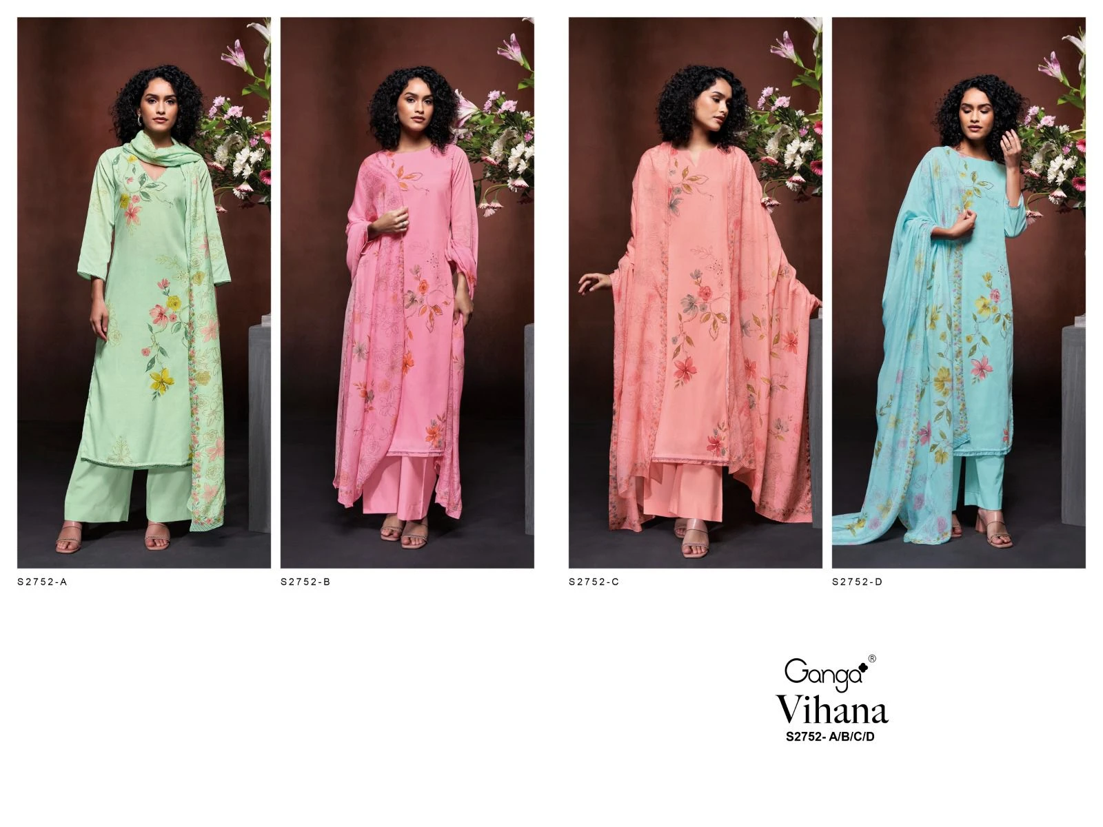 Ganga Vihana 2752 Premium Voil Printed Wholesale Fancy Salwar Suit Catalog — Wholesale Salwar Suits, Ganga wholesale from Surat — view 6